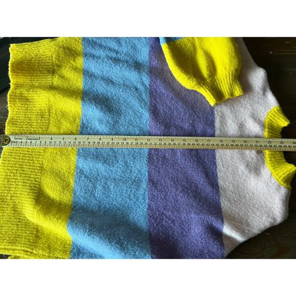 Women's Lauren Taylor Sweater Size Small Color Block Long Sleeve Pullover - Picture 9 of 9